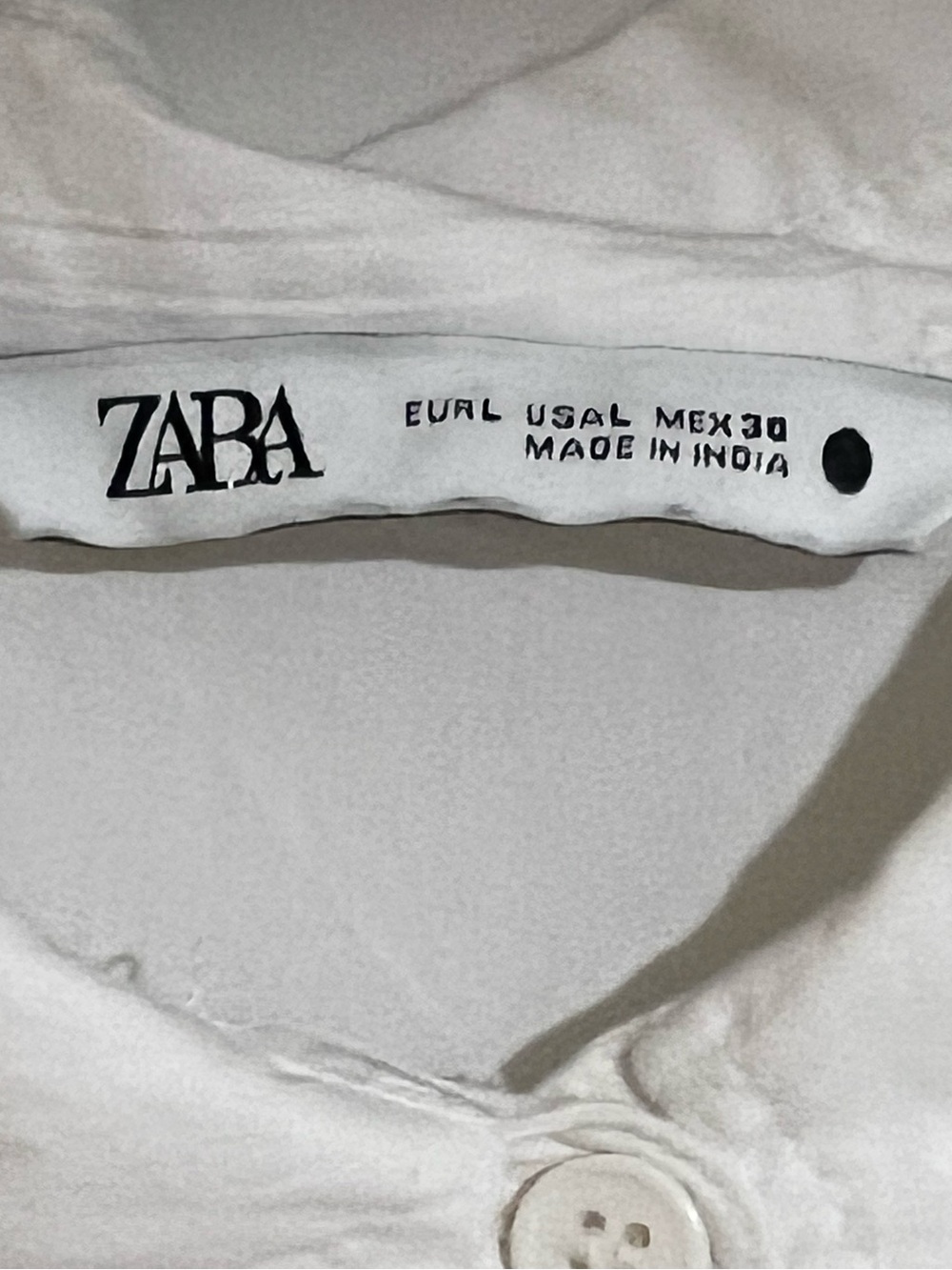 Zara White Embroidered Shirt Dress Belted Midi Size L NWOT - Picture 2 of 5